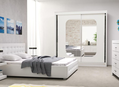 Bedroom Set Furniture Modern Luxury Beds Bed Textile 2x Bedside table 3 pcs. new